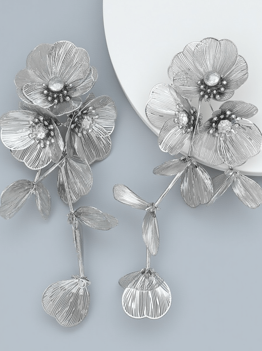 FRANCESCA FLOWER DROP EARRINGS
