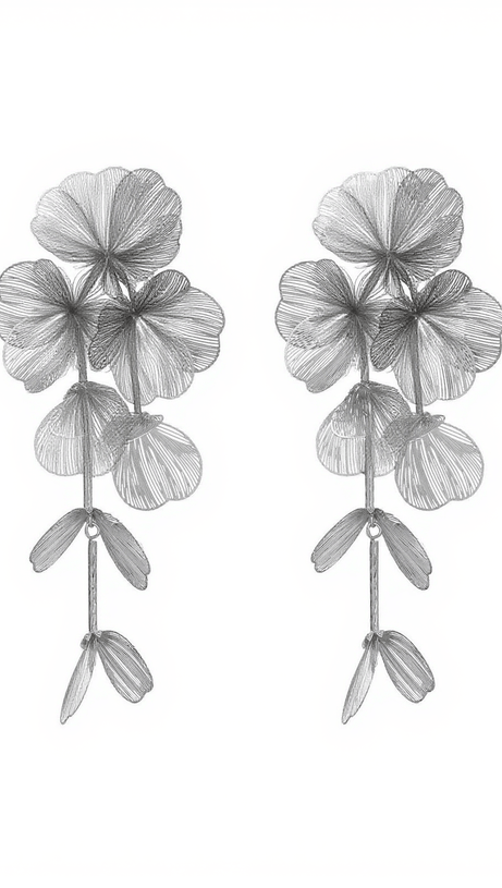 FRANCESCA FLOWER DROP EARRINGS
