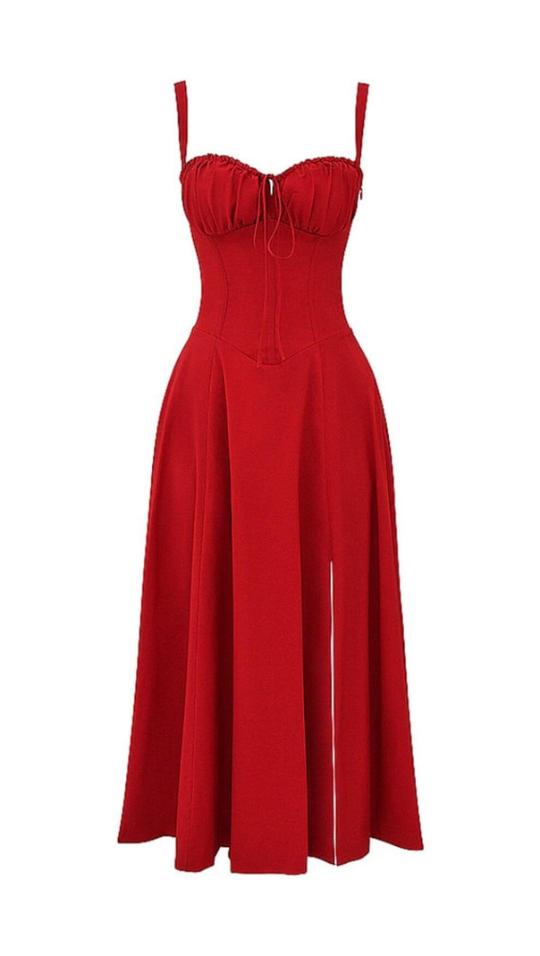 AIIZIE RED ROSE BUSTIER SUNDRESS - product image
