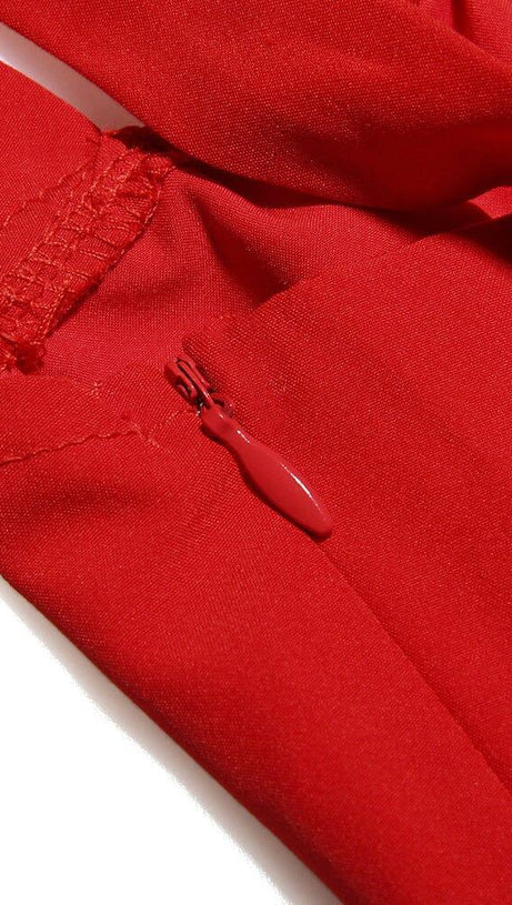 RED ROSE BUSTIER SUNDRESS