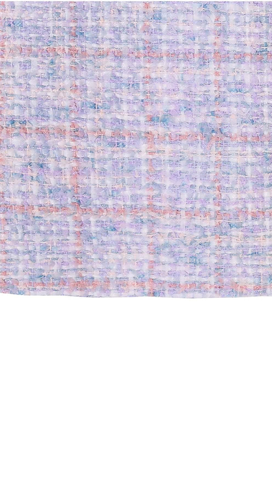 RHINESTONE BOWTIE TWEED MINI DRESS IN PURPLE