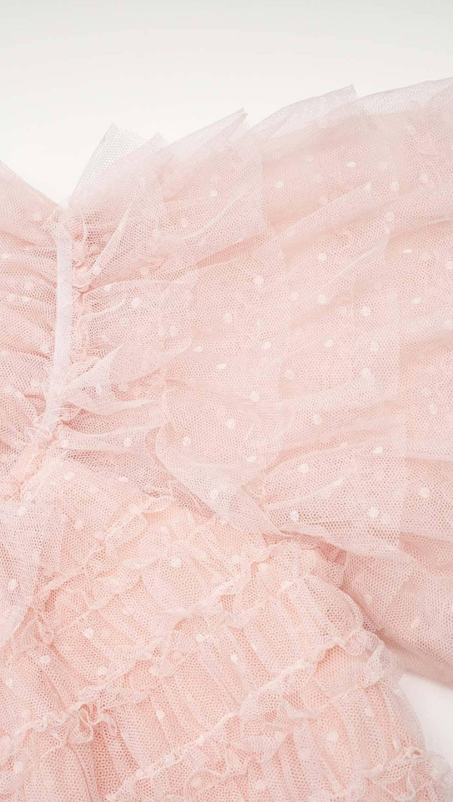 RUFFLE OFF SHOULDER TIERED MIDI DRESS IN PINK