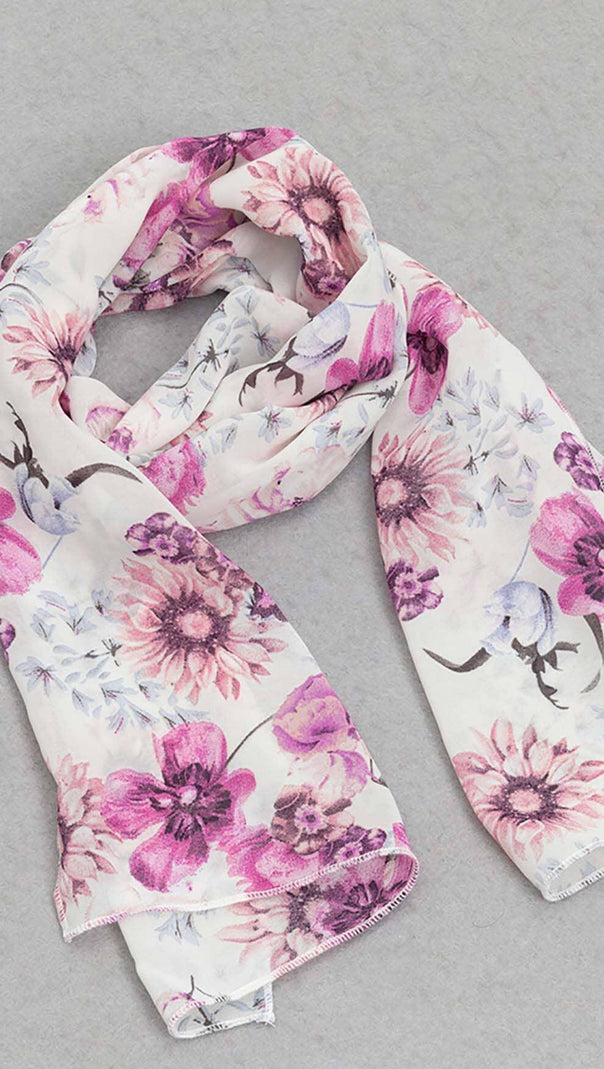 AIIZIE FLORAL PRINT COLD SHOULDER HALTER HIGH LOW DRESS - product image