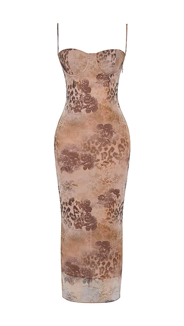 AIIZIE CREAM FLORAL PRINT MAXI DRESS - product image