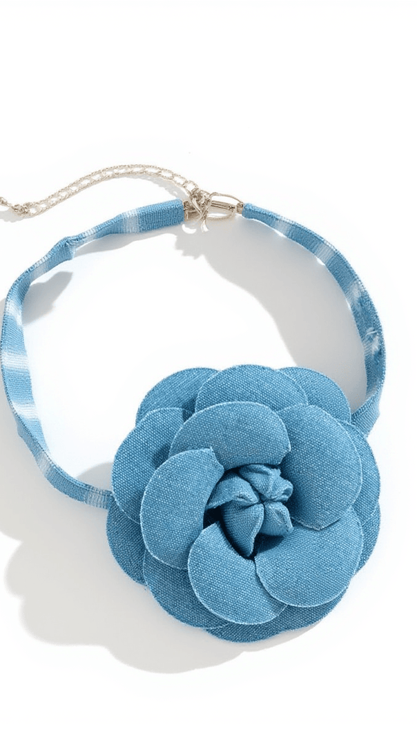 AIIZIE TITUS BLUE FLOWER CHOKER - product image