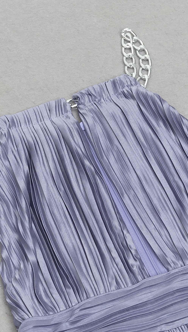 AIIZIE MOCK-NECK SLEEVELESS BELTED MIDI DRESS - product image
