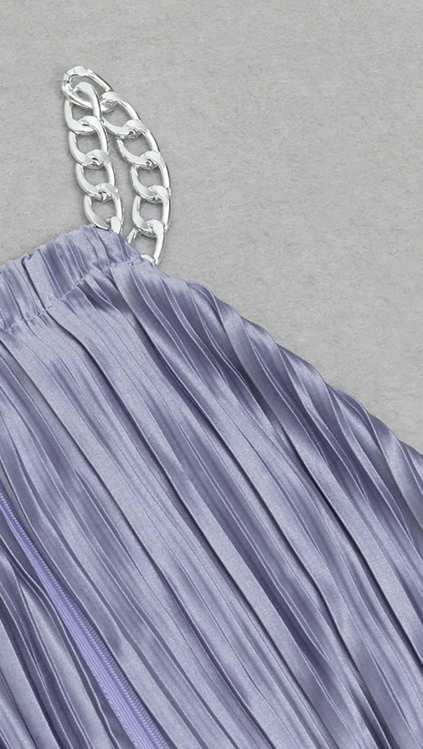 AIIZIE MOCK-NECK SLEEVELESS BELTED MIDI DRESS - product image