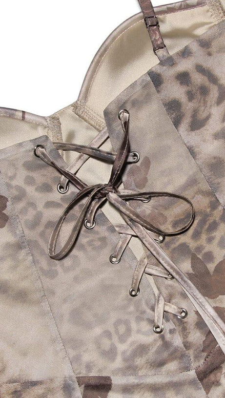 CREAM FLORAL PRINT MAXI DRESS