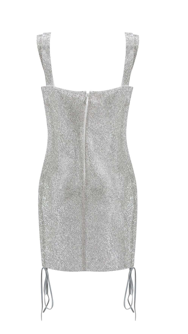 AIIZIE SEQUINED GLISTENING STRAPPY MINI DRESS - product image
