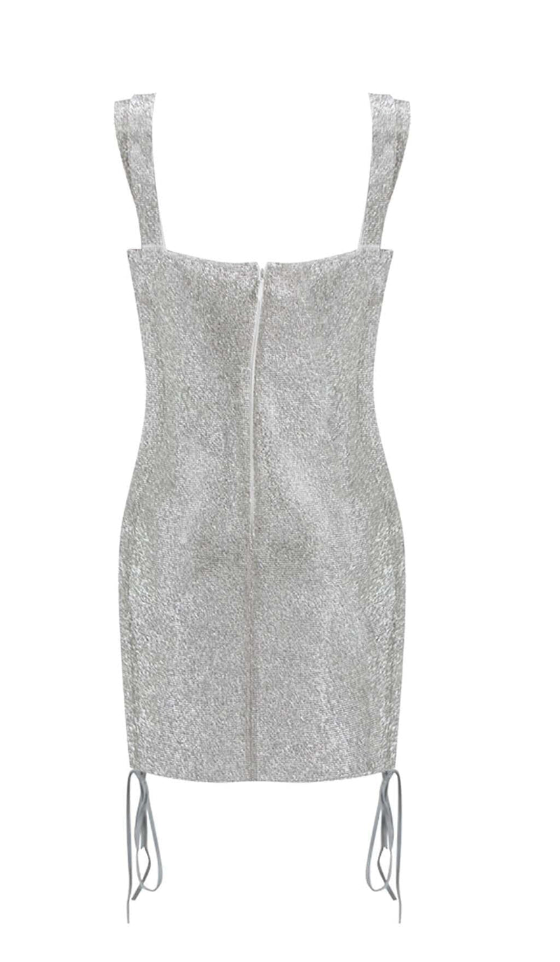 SEQUINED GLISTENING STRAPPY MINI DRESS