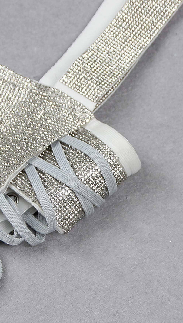AIIZIE SEQUINED GLISTENING STRAPPY MINI DRESS - product image