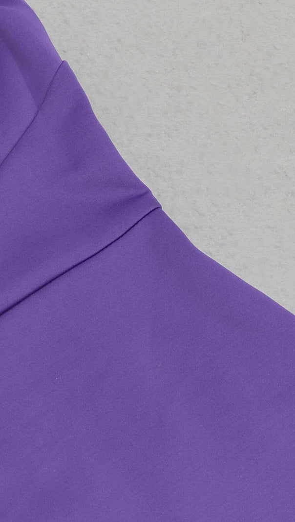 AIIZIE TWIST FRONT CUT OUT MAXI DRESS IN PURPLE - product image