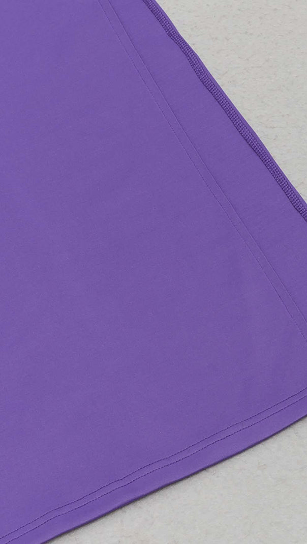 AIIZIE TWIST FRONT CUT OUT MAXI DRESS IN PURPLE - product image