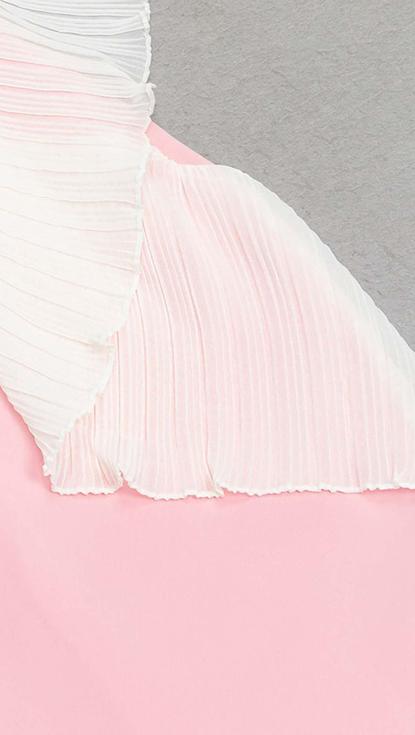 AIIZIE BANDEAU MERMAID MIDI DRESS IN PINK - product image