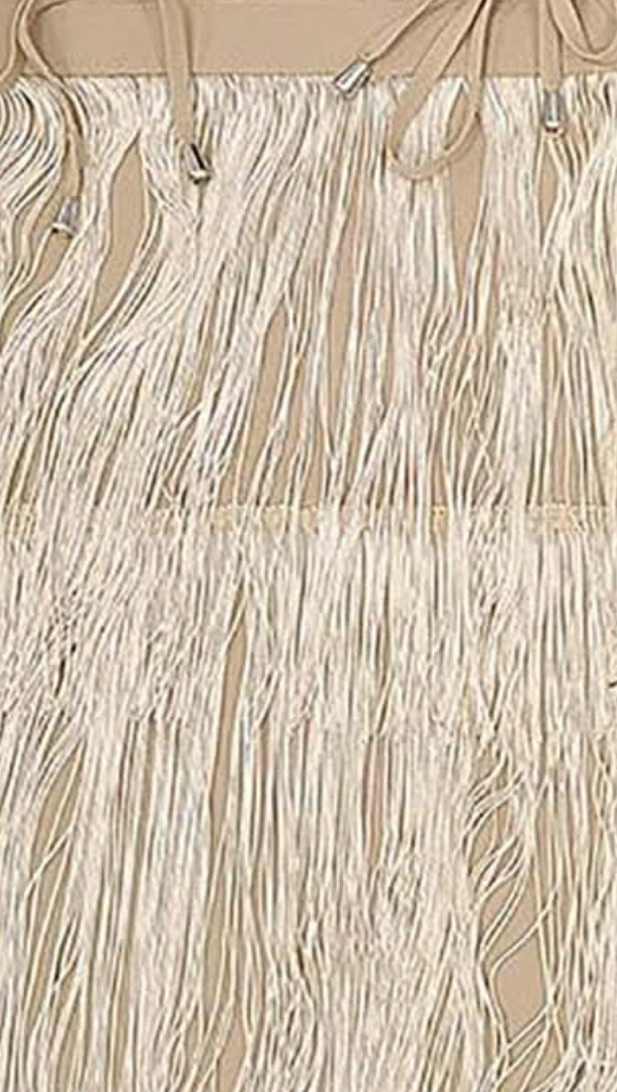 AIIZIE BANDEAU TASSEL MINI DRESS - product image