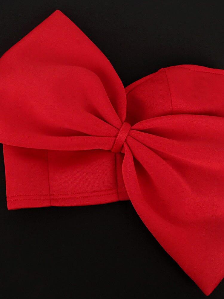AIIZIE BOW EMBELLSHIED SKIRT SET - product image