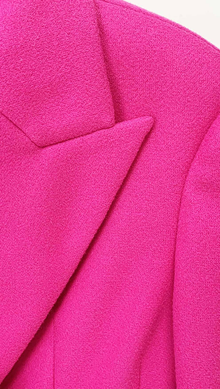 DOUBLE WOOL BLEND LONG COAT IN PINK
