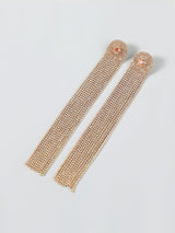 Nola Multi Diamante Tassel Earrings