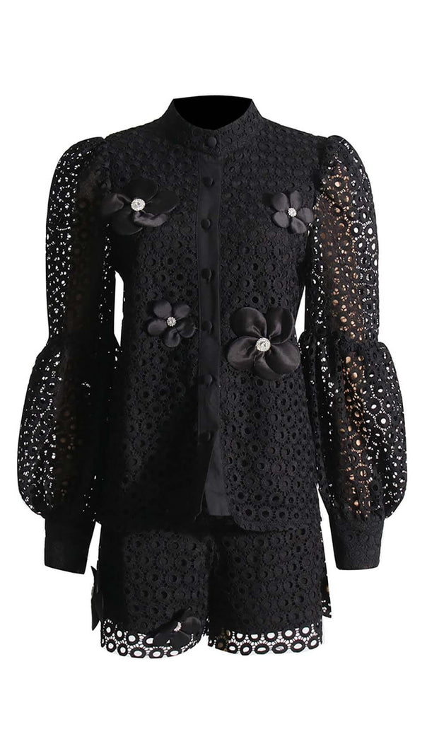 AIIZIE FLORAL EMBROIDERED TWO PIECE SET - product image