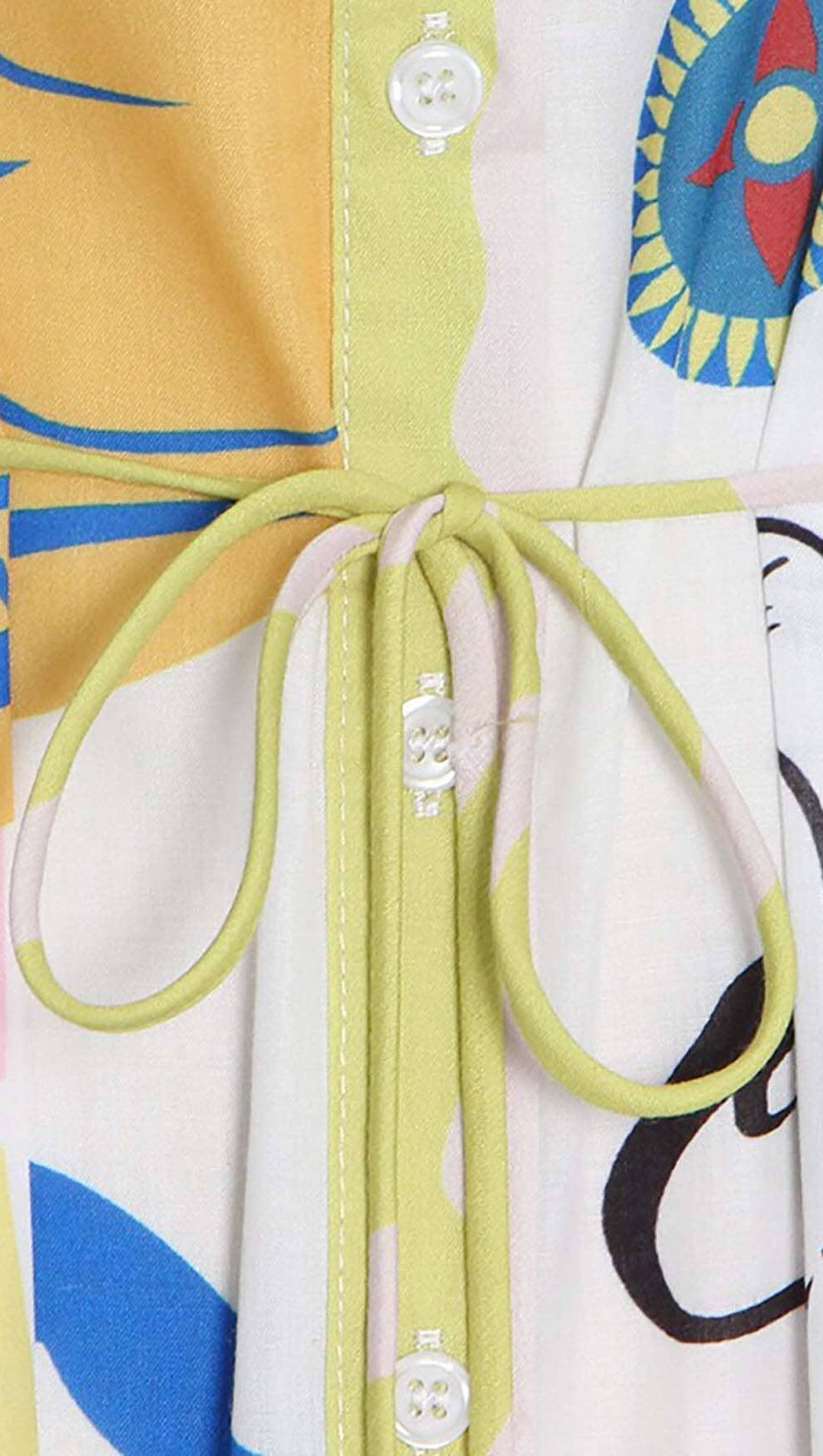 LANTERN SLEEVE PRINT MIDI DRESS