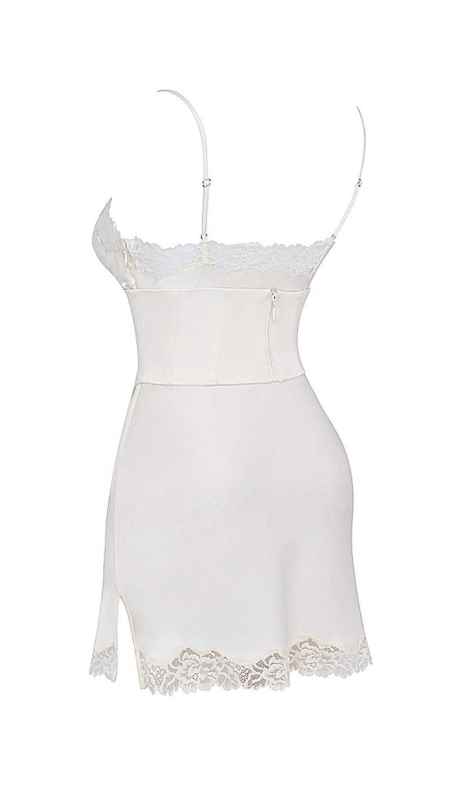 IVORY SATIN SLIP DRESS