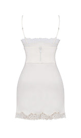 IVORY SATIN SLIP DRESS