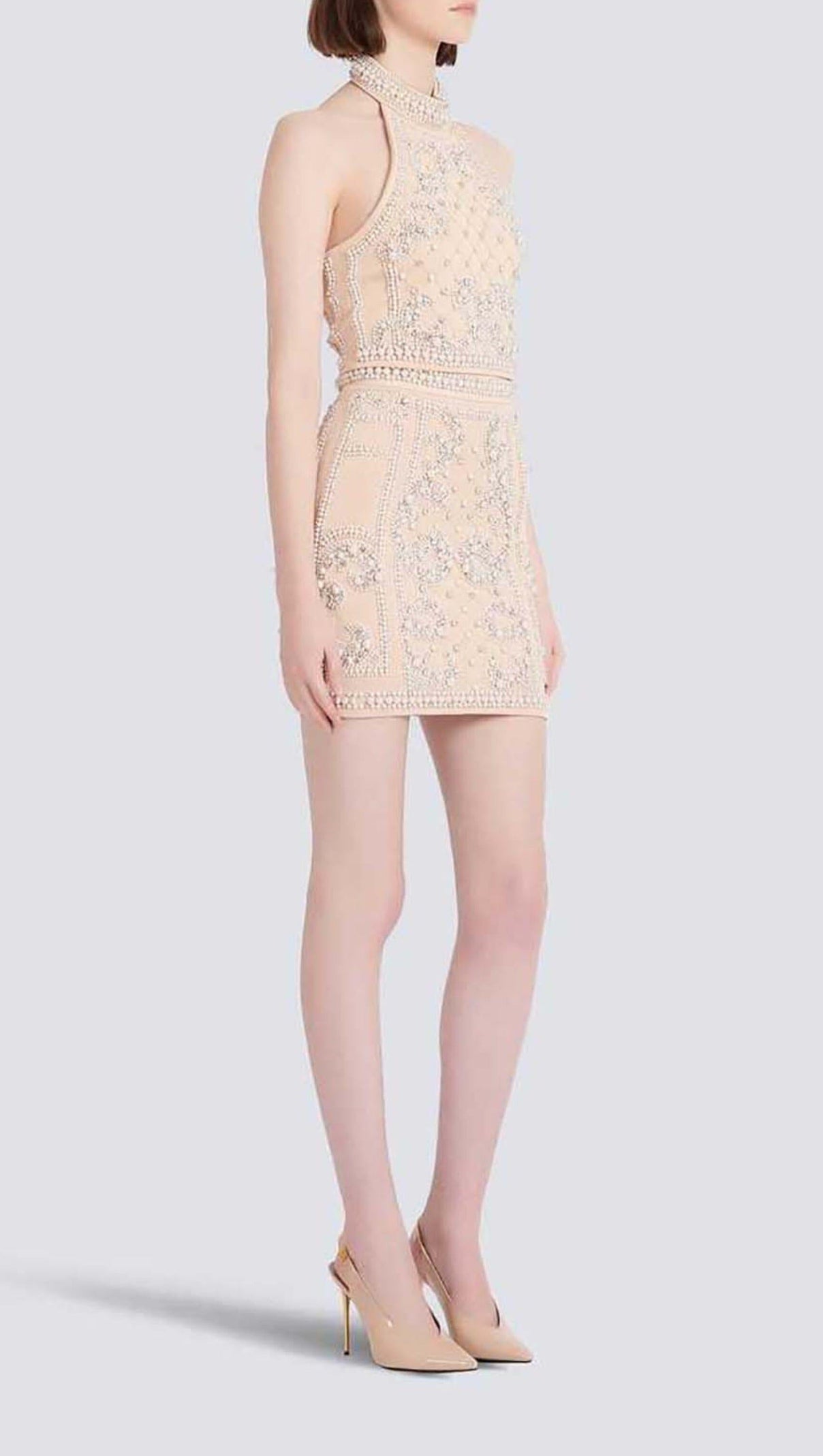 AIIZIE PEARL EMBROIDERED TWO PIECE SET IN IVORY - product image