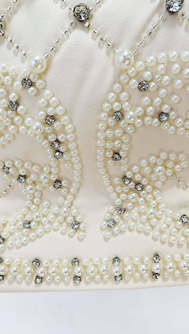 AIIZIE PEARL EMBROIDERED TWO PIECE SET IN IVORY - product image