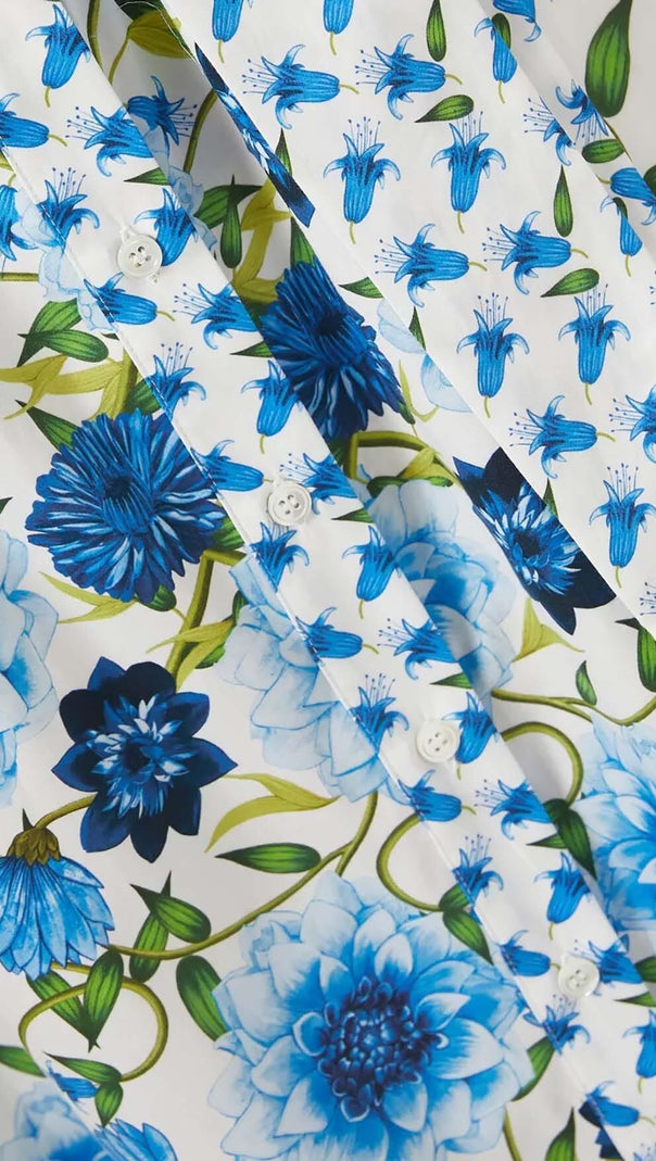 AIIZIE RETRO-INSPIRED TIERED MAXI DRESS IN BLUE - product image
