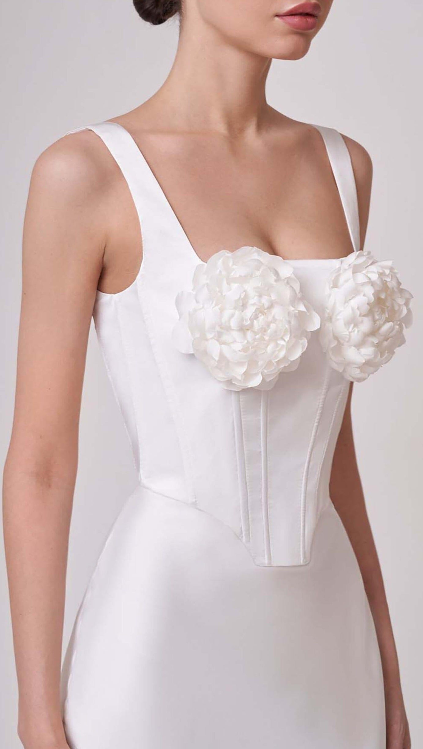 ROSES EMBELISHED CORSET TWO PIECES SET