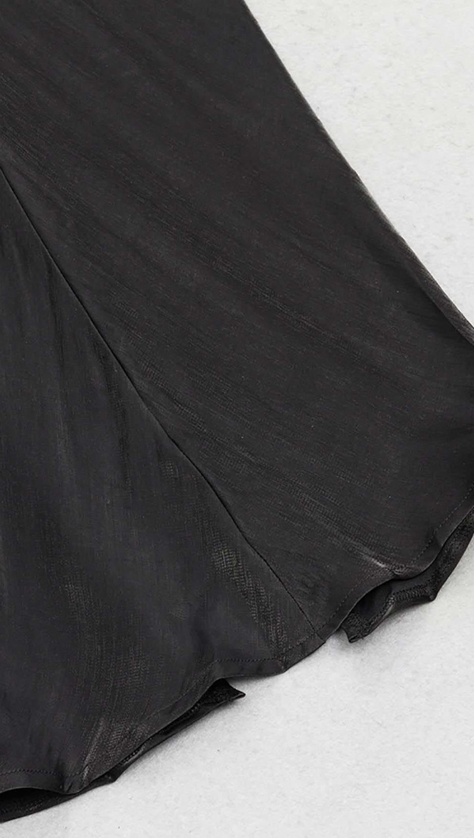 RUCHED OFF SLEEVE MAXI DRESS IN BLACK