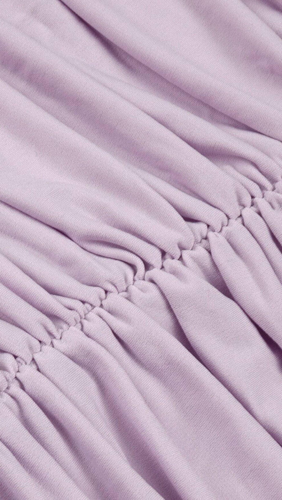 RUCHED OFF-SHOULDER MINI DRESS IN ILAC