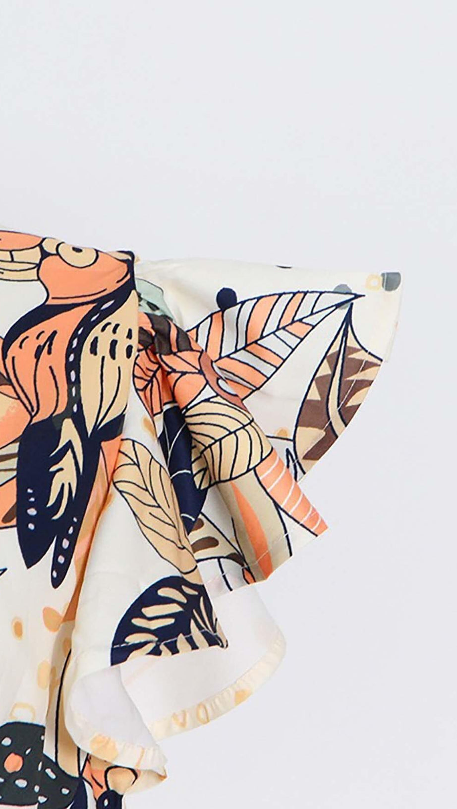 Lockeres Maxikleid mit Rüschenärmeln