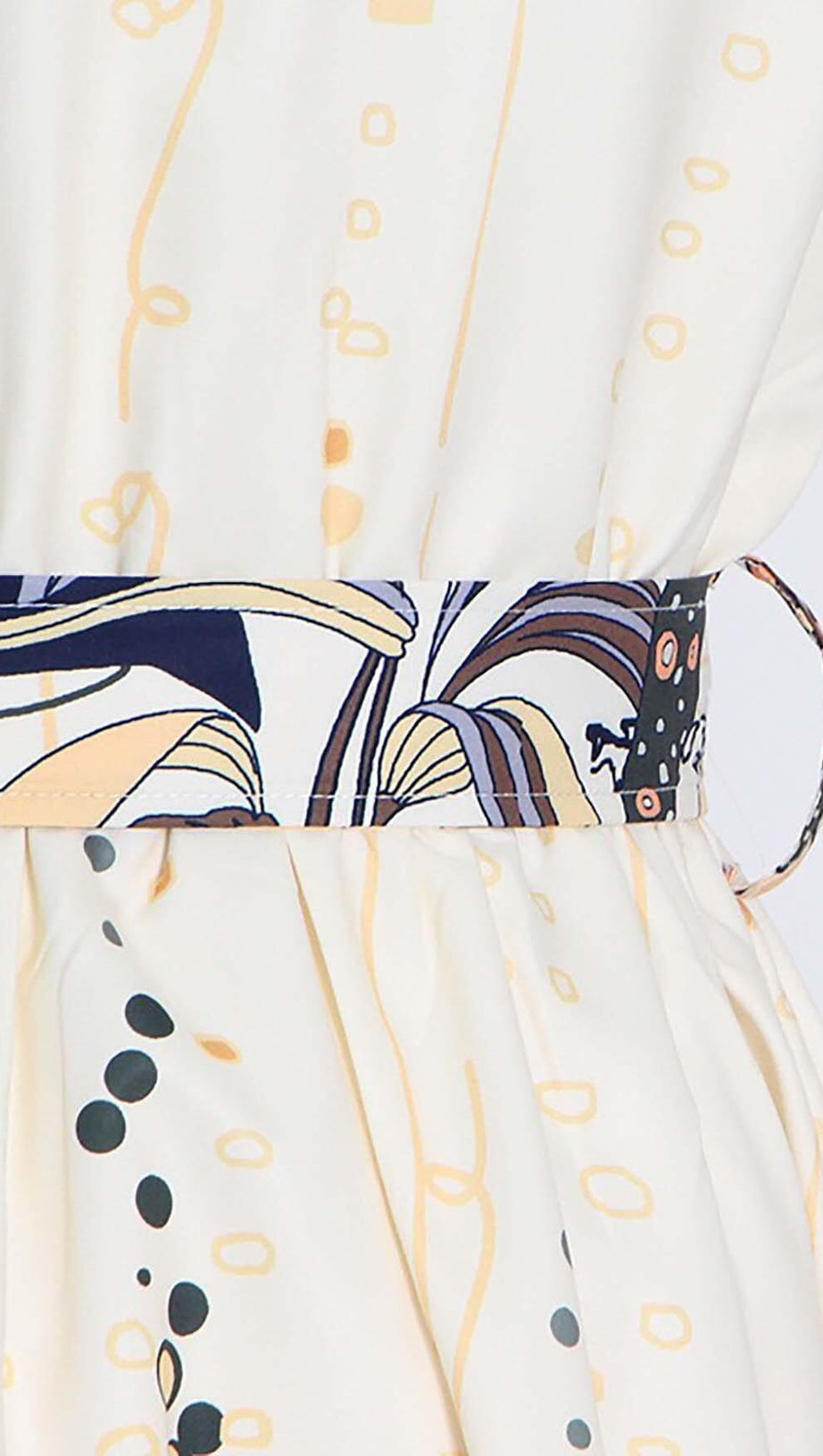 Lockeres Maxikleid mit Rüschenärmeln