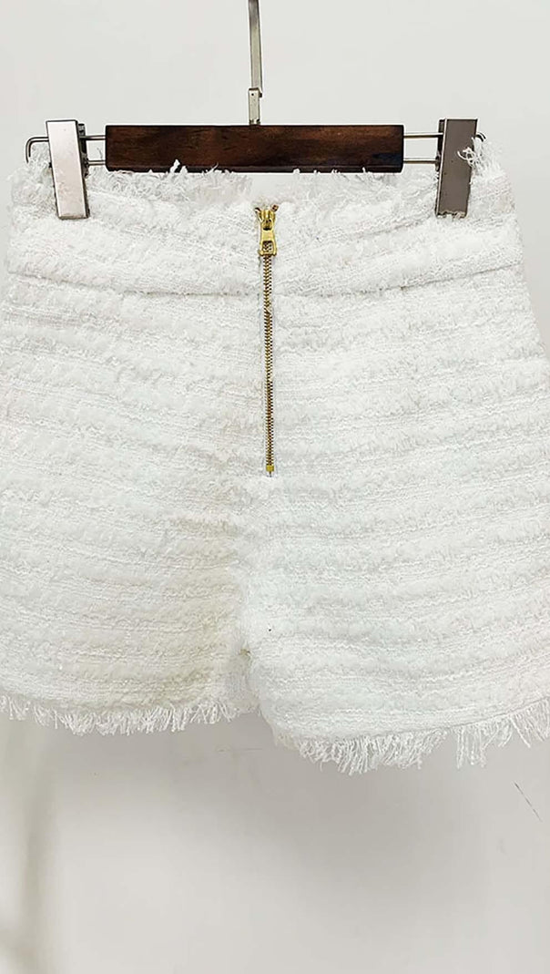 AIIZIE TWEED DOUBLE-BREASTED BUTTON BLAZER& PANT SET - product image