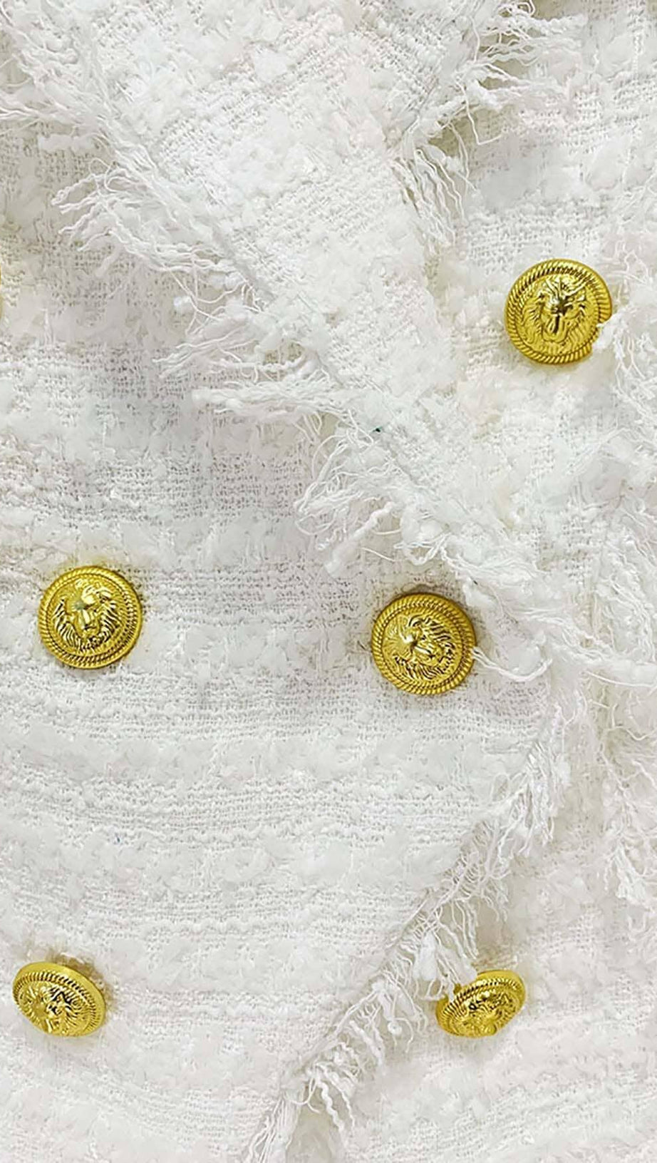 TWEED DOUBLE-BREASTED BUTTON BLAZER& PANT SET