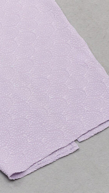 Neckholder-Korsettkleid mit Cut-Outs in Lila 