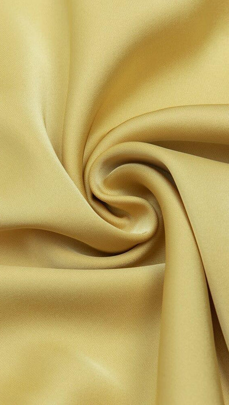 BUTTON FRONT SPLIT THIGH MIDI DRESS IN YELLOW