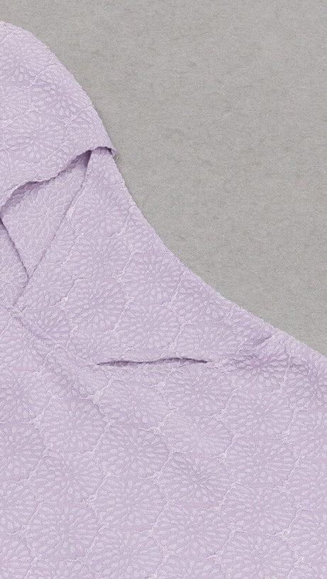 Neckholder-Korsettkleid mit Cut-Outs in Lila 