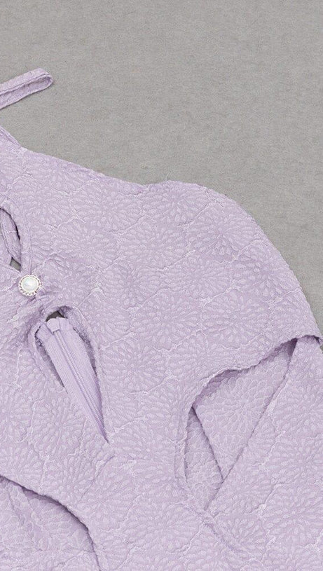 Neckholder-Korsettkleid mit Cut-Outs in Lila 