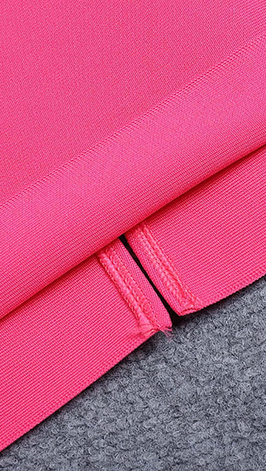 CUT-OUT STRAPPY MIDI DRESS IN PINK