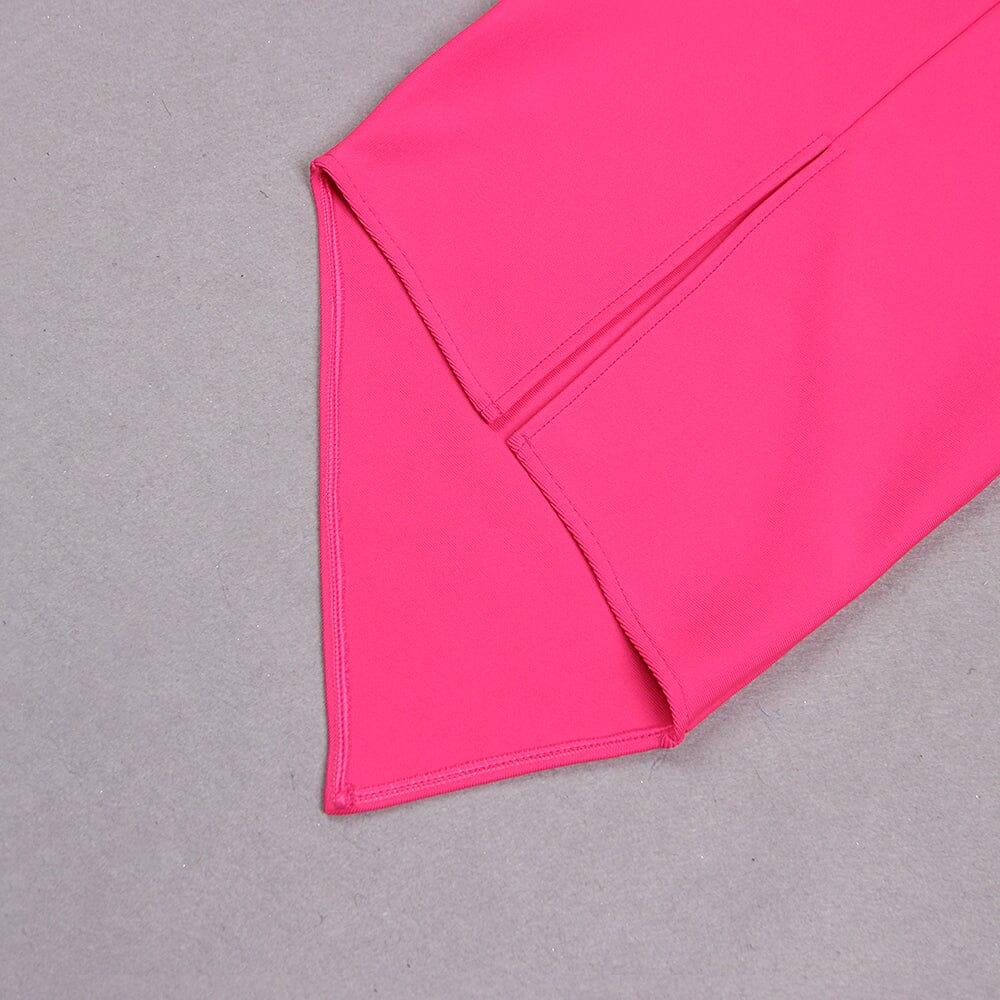 AIIZIE CUTOUT BANDAGE SET IN HOT PINK - product image
