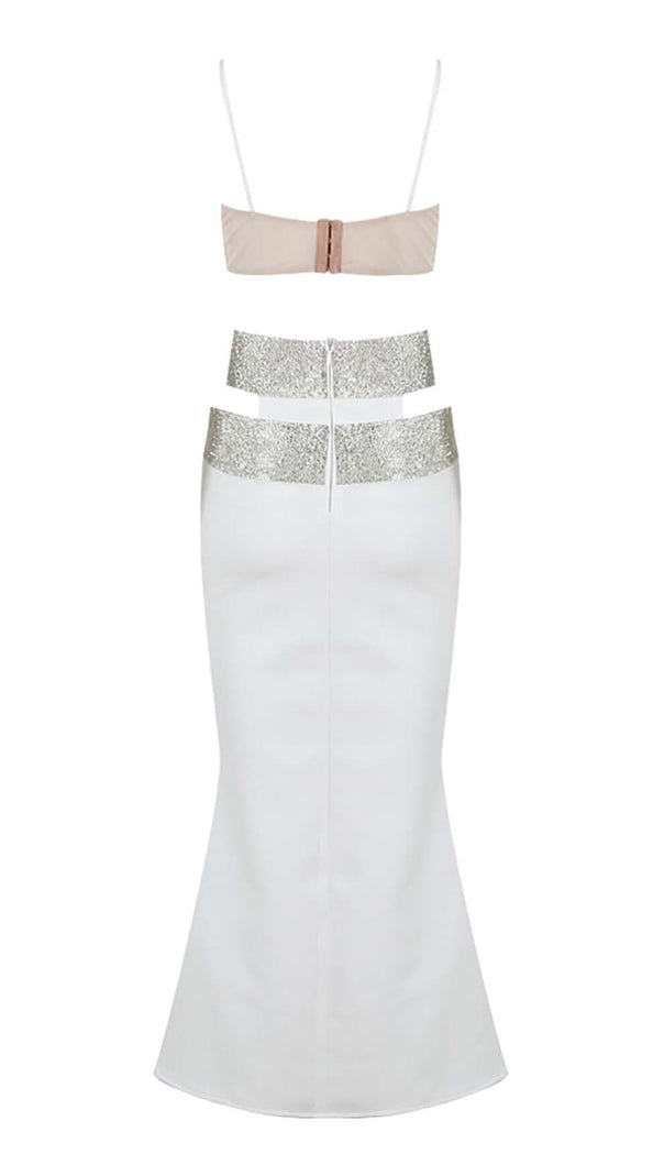 AIIZIE EMBELLISHED PERSPECTIVE TWO PIECE SET IN WHITE - product image