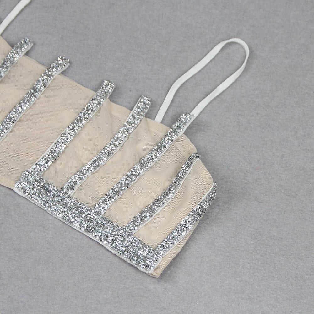 AIIZIE EMBELLISHED PERSPECTIVE TWO PIECE SET IN WHITE - product image
