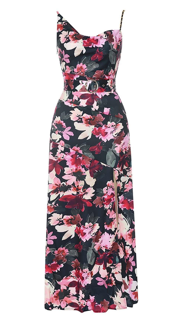 AIIZIE FLORAL PRINT SPLIT THIGH CAMI DRESS - product image