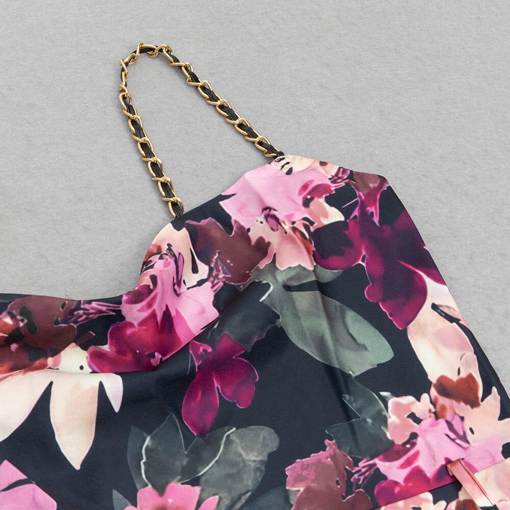 AIIZIE FLORAL PRINT SPLIT THIGH CAMI DRESS - product image