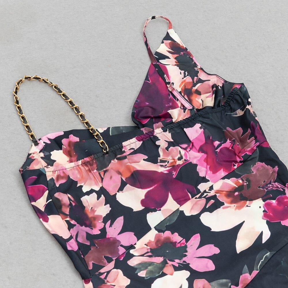 AIIZIE FLORAL PRINT SPLIT THIGH CAMI DRESS - product image