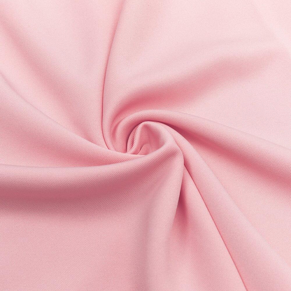 Satin Strapy Split Midi Dress in Pink