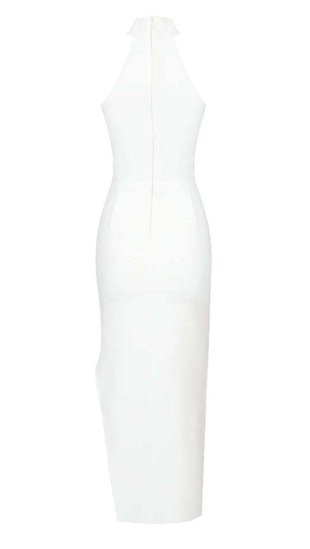 AIIZIE FLOWER-EMBELLISHED MIDI DRESS IN WHITE - product image