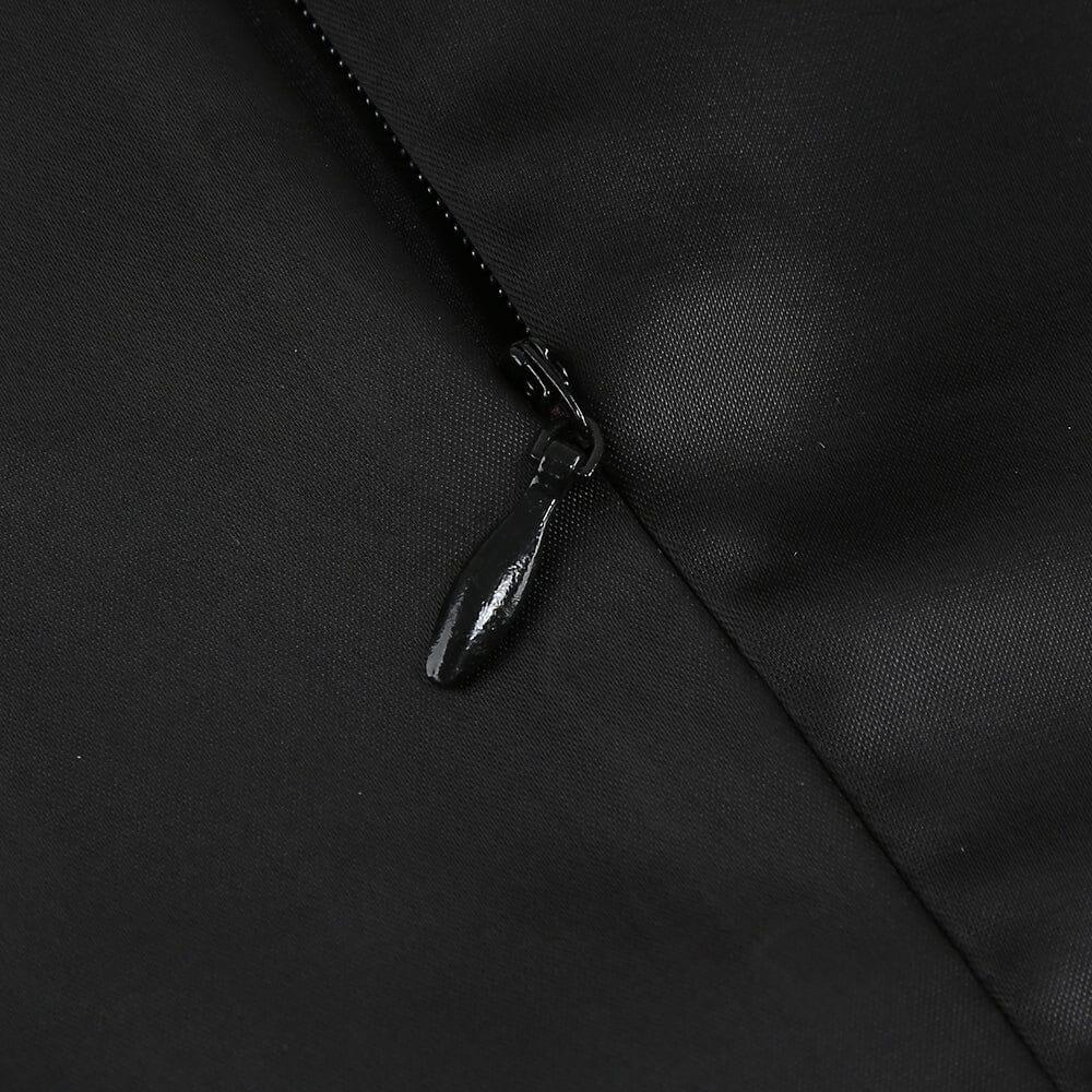 AIIZIE HIGH-LOW HEMLINE DRESS IN BLACK - product image